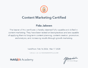 hubspot certificate